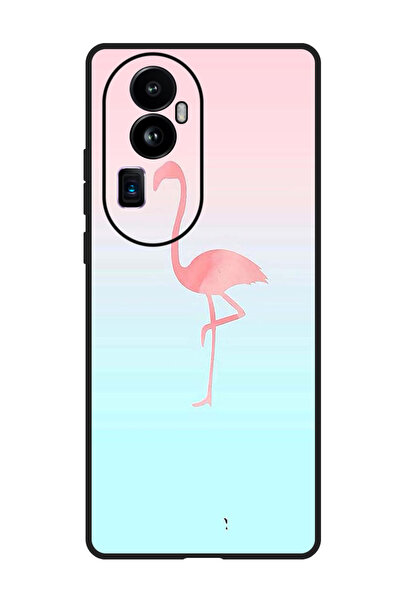 Theodor جراب واقٍ مضاد للخدش والصدمات لهاتف Oppo Reno 10 Pro Plus، لون وردي فلامنغو