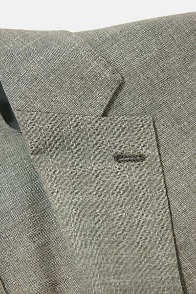 W Collection Green Buttoned Wool Jacket