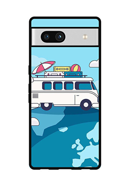 Theodor جراب واقٍ مضاد للخدش والصدمات لهاتف Google Pixel 7a وقت السفر