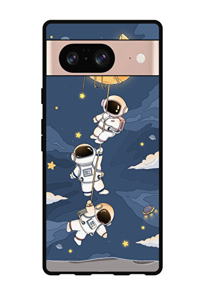 Theodor جراب واقٍ مضاد للخدش والصدمات لهاتف Google Pixel 8 بتصميم رواد فضاء م...