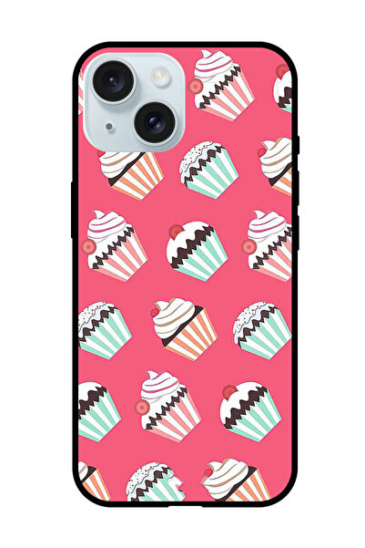 Theodor جراب واقٍ مضاد للخدش والصدمات لهاتف iPhone 15 Plus Ice Cream Con