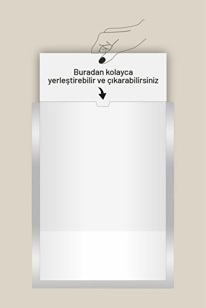 Yönline 3-dijelni A4 srebrni okvir za sertifikate, samolepljivi, lako zamenlj...