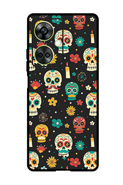 Theodor جراب واقٍ مضاد للخدش والصدمات لهاتف OnePlus Nord CE 3 بأنماط هيكل عظمي