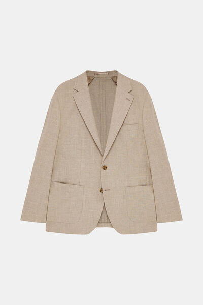 W Collection BEJ DÜĞMELİ YÜN CEKET