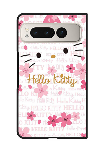 Theodor جراب واقٍ مضاد للخدش والصدمات لهاتف Google Pixel Fold Hello Kitty