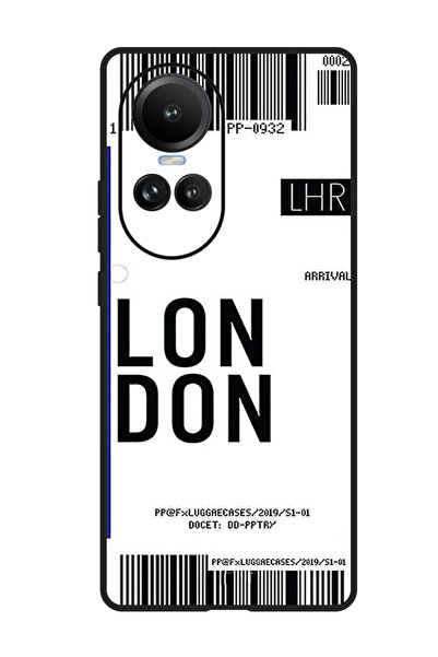 Theodor جراب واقٍ مضاد للخدش والصدمات لهاتف Oppo Reno 10/10 Pro، بطاقة صعود لندن