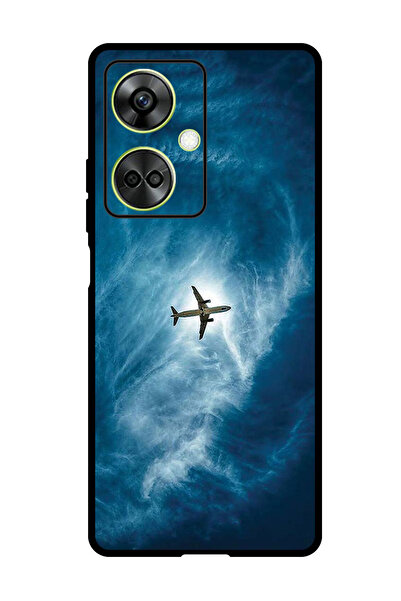 Theodor جراب واقٍ مضاد للخدش والصدمات لهاتف OnePlus Nord CE 3، طائرة في السماء