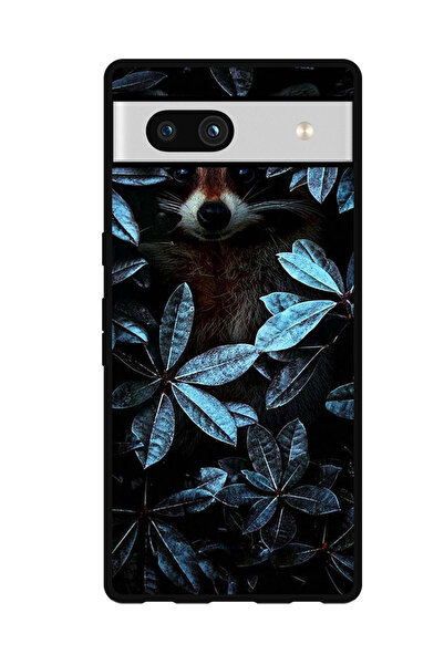 Theodor جراب واقٍ مضاد للخدش والصدمات لهاتف Google Pixel 7a، حيوان بين الأوراق