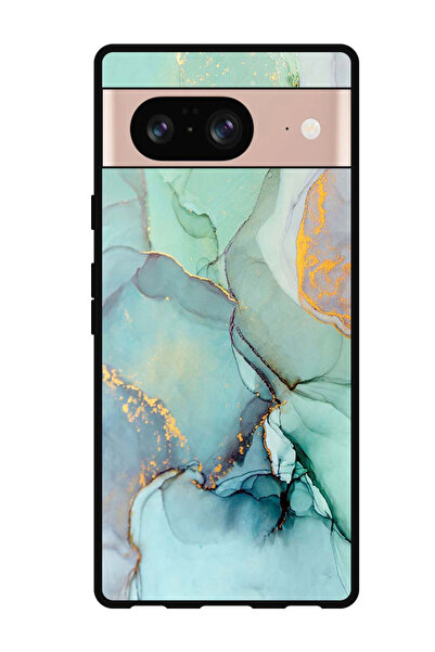 Theodor جراب واقٍ مضاد للخدش والصدمات لهاتف Google Pixel 8 مع خطوط الشقوق