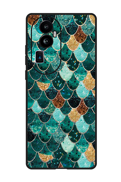 Theodor جراب واقٍ مضاد للخدش والصدمات لهاتف Oppo Reno 10 Pro Plus بنمط خياشيم...