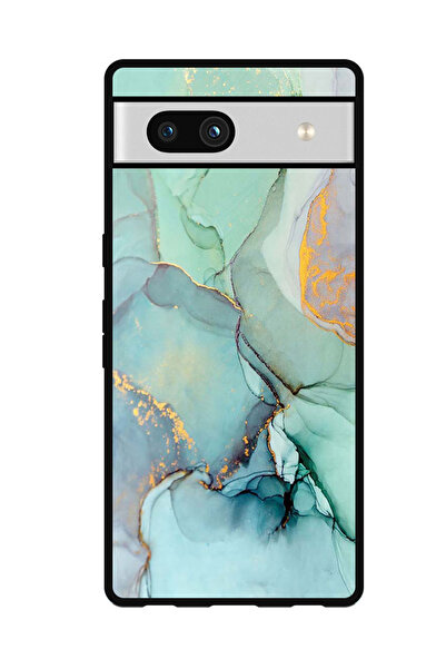 Theodor جراب واقٍ مضاد للخدش والصدمات لهاتف Google Pixel 7a مع خطوط الشقوق