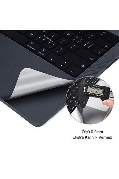 Mcstorey Macbook Air M4 M3 M2 Çip 15inç Sticker Film Koruyucu Jelatin (15.3" AİR) A2941 A3114 A3241 Uyumlu