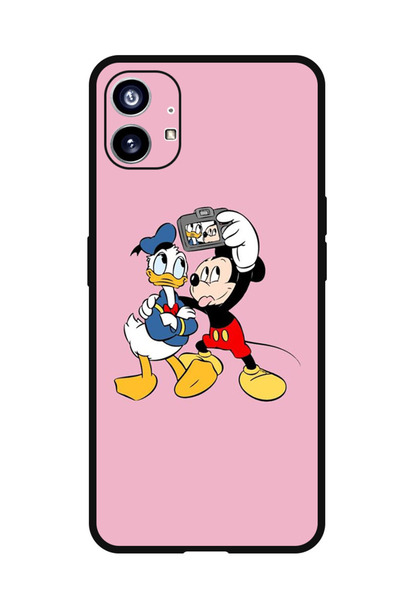 Theodor جراب واقٍ مضاد للخدش والصدمات لهاتف Nothing Phone 1 ميكي دونالد سيلفي