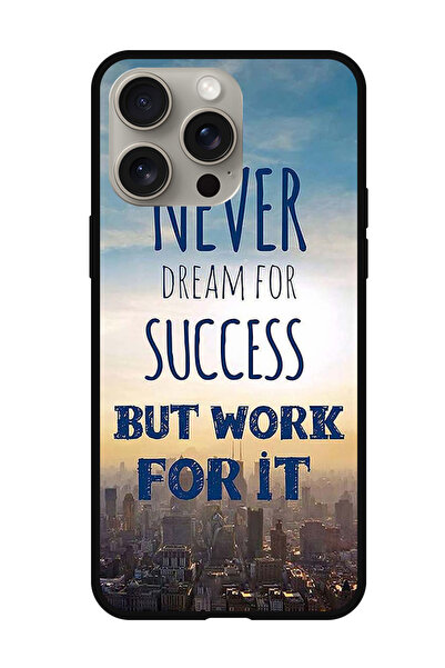 Theodor جراب حماية لجهاز iPhone 15 Pro Max لا يحلم أبدًا بالنجاح