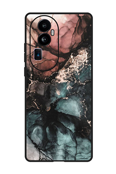 Theodor جراب واقٍ مضاد للخدش والصدمات لهاتف Oppo Reno 10 Pro Plus بلون رخامي ...