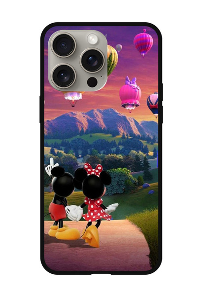 Theodor جراب واقٍ مضاد للخدش والصدمات لهاتف iPhone 15 Pro ميكي ميني