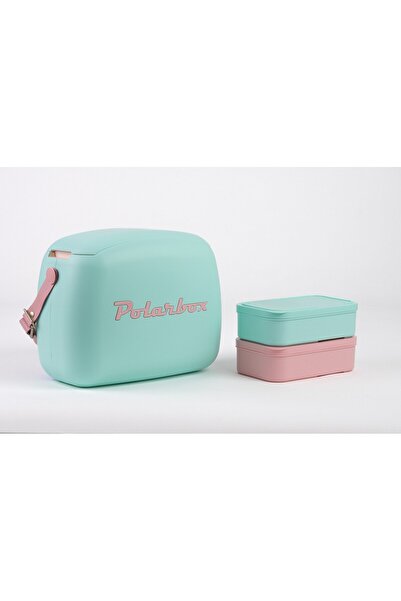 Polarbox AQUA GREEN - PEMBE POP SOĞUTUCU ÇANTA
