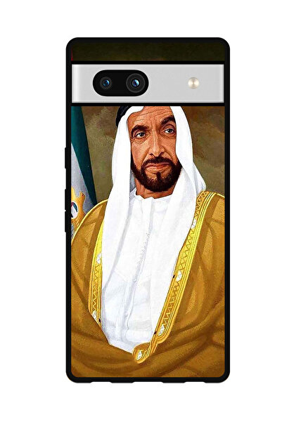 Theodor جراب واقٍ مضاد للخدش والصدمات لهاتف Google Pixel 7a، لوحة الشيخ زايد