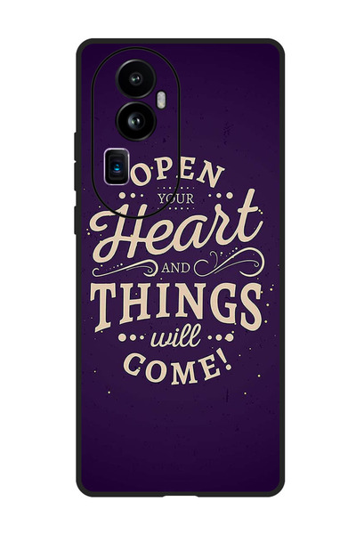 Theodor جراب واقٍ مضاد للخدش والصدمات لهاتف Oppo Reno 10 Pro Plus افتح قلبك