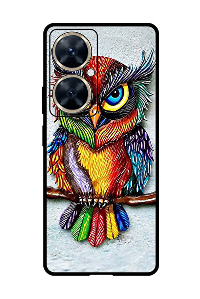 Theodor جراب واقٍ مضاد للخدش والصدمات لهاتف هواوي نوفا 11i بتصميم بومة ملونة