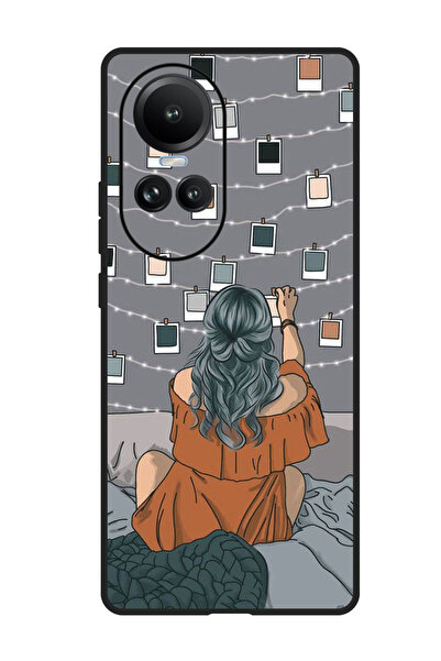 Theodor جراب واقٍ مضاد للخدش والصدمات لهاتف Oppo Reno 10/10 Pro بولارويد وأضواء