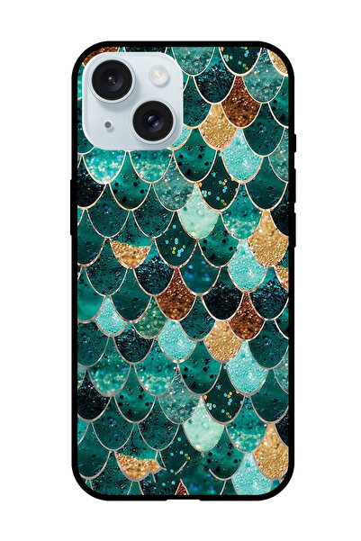 Theodor جراب واقٍ مضاد للخدش والصدمات لهاتف iPhone 15 بنمط خياشيم السمك