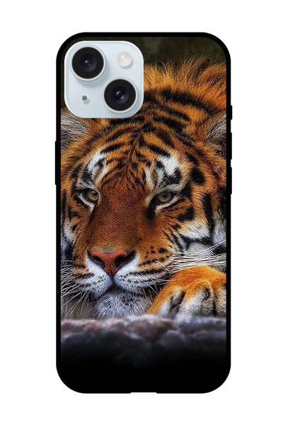 Theodor جراب واقٍ مضاد للخدش والصدمات لهاتف iPhone 15 Tiger