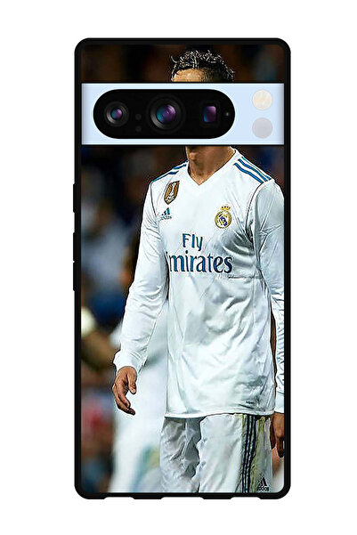 Theodor جراب واقٍ مضاد للخدش والصدمات لهاتف Google Pixel 8 Pro رونالدو مبتسمًا