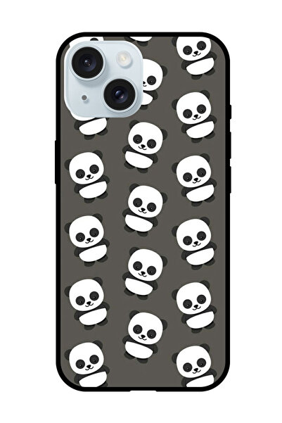 Theodor جراب واقٍ مضاد للخدش والصدمات لهاتف iPhone 15 Plus باندا