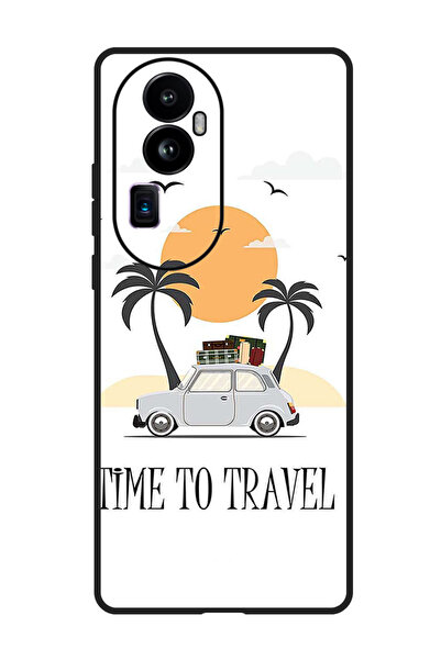 Theodor جراب حماية لهاتف Oppo Reno 10 Pro Plus - متجه وقت السفر