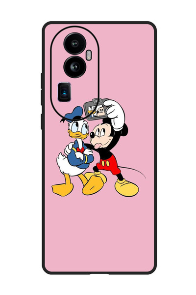 Theodor جراب واقٍ مضاد للخدش والصدمات لهاتف Oppo Reno 10 Pro Plus ميكي دونالد...