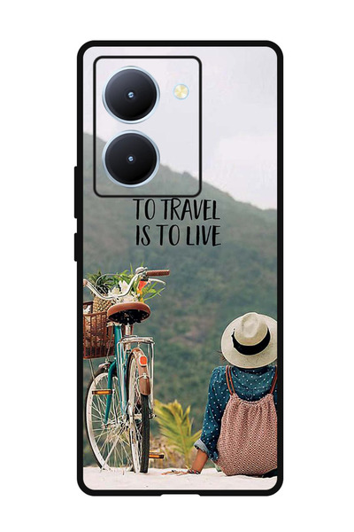 Theodor جراب واقٍ مضاد للخدش والصدمات لهاتف ViVo Y78، الصين للسفر هو للعيش