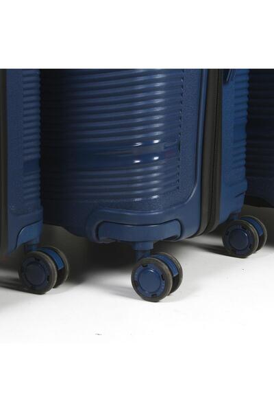 EGA PP ÇİZGİLİ BAVUL 2'Lİ SET ORTA BOY ve KÜÇÜK (KABİN) BOY