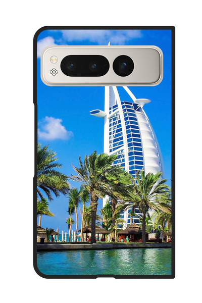 Theodor غطاء حماية مضاد للخدش والصدمات لهاتف جوجل بيكسل فولد برج دبي