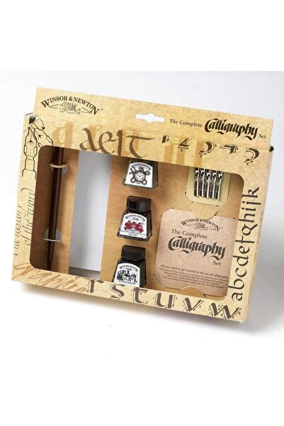 Winsor Newton Winsor & Newton Complete Calligraphy (Kaligrafi) Set (3 x 14ml ...
