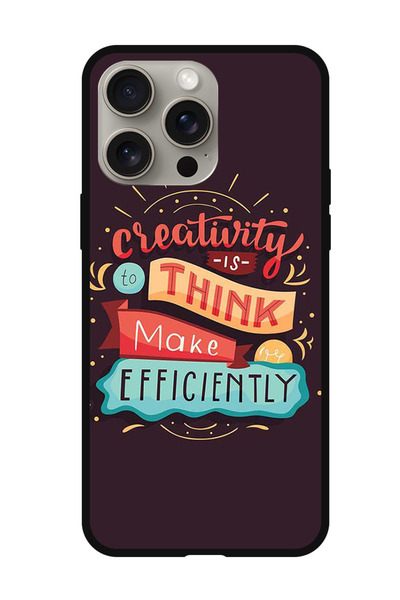 Theodor جراب واقٍ مضاد للخدش والصدمات لهاتف iPhone 15 Pro Max الإبداع هو التفكير