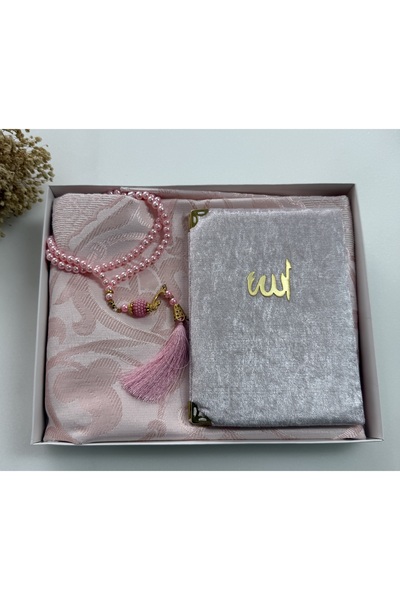 lifestyling seccade seti, 3 lü gelin bohça seti, seccade tesbih yasin-i serif...