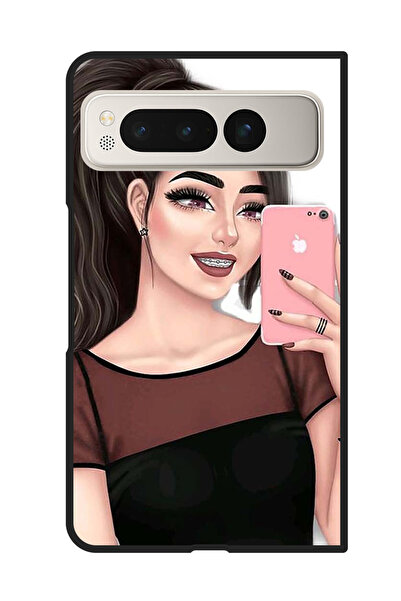 Theodor جراب واقٍ مضاد للخدش والصدمات لهاتف Google Pixel Fold لالتقاط صور سيلفي