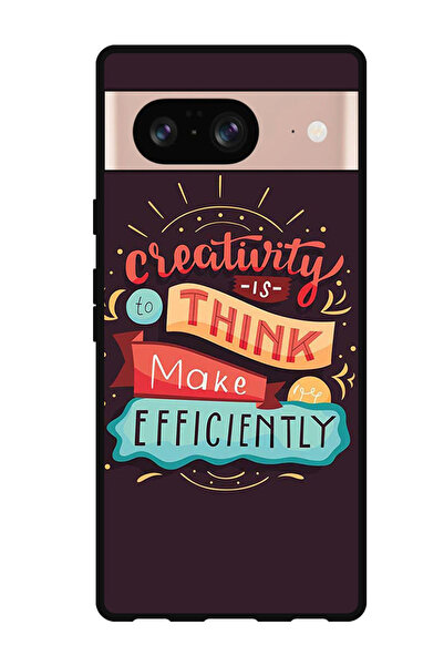 Theodor جراب واقٍ مضاد للخدش والصدمات لهاتف Google Pixel 8 الإبداع هو التفكير