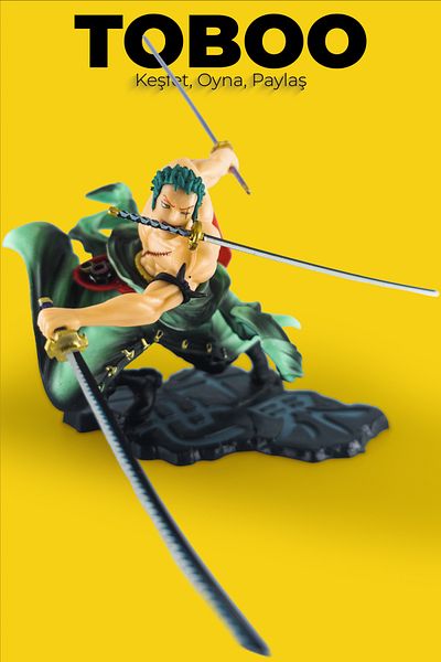 shop Anime One Piece: Roronoa Zoro Three Swords Style Figure – Collectible Fighting Pose