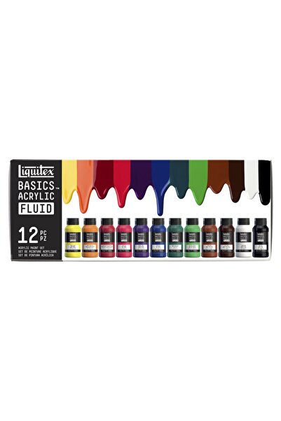 Liquitex Basics Fluid Akrilik Boya Seti 12x118ml