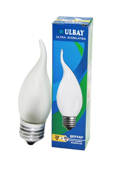 PUFFIN Halojen 28w E27 Sarı Renk Soft Kıvrık Ampul 1 Adet