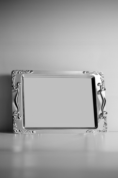 Nehir Lalezar Satin Steel Tea Tray