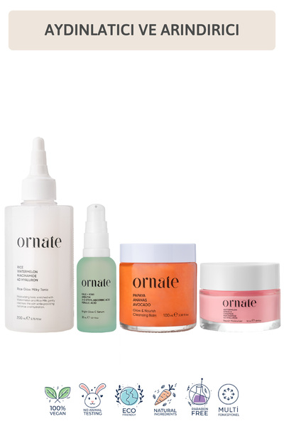 ORNATE Niacinamide ve C Vitamini içeren Arındırıcı, Aydınlatıcı, Nemlendirici...
