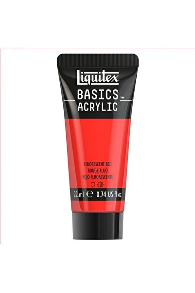 Liquitex Basics Akrilik Boya 22ml Fluorescent Red ROW 983