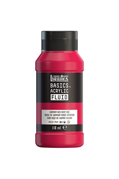 Liquitex Basics Fluid Akrilik Boya 118ml Cadmium Red Deep Hue 311