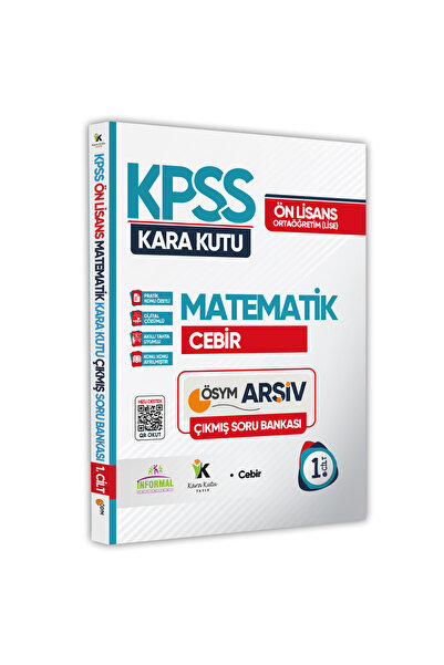 Karakutu Yayınları KPSS Önlisans-Ortaöğretim Matematiğin Kara Kutusu 1.Cilt Ö...