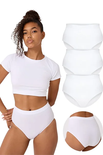 FOREVER MORE 3 Pack Seamless Women's High Waist Bato Slip Panties