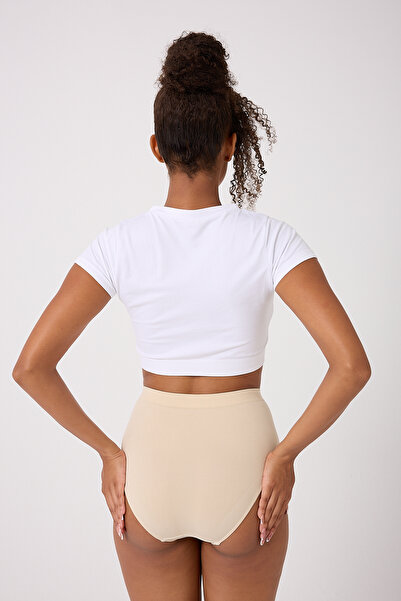 FOREVER MORE 5-Piece Seamless Women's High Waist Bato Slip Panties