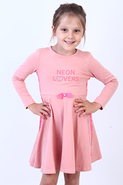 Toontoy Κεντητό φόρεμα για κορίτσια Neon Lover